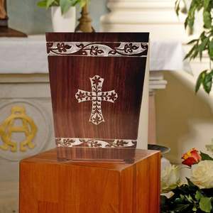 New Design Modern Luxury Wooden Urn <b>Box</b> Handmade Eco-Friendly Biodegradable Durable Customized Size Male Female Decorative Pet - Product Image 4