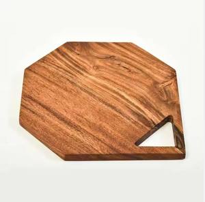 Durable Double Sided Acacia <b>Wood</b> Cutting <b>Board</b> with <b>Solid</b> Handle Custom Rectangular Chopping <b>Board</b> for Kitchen Tasks - Product Image 2