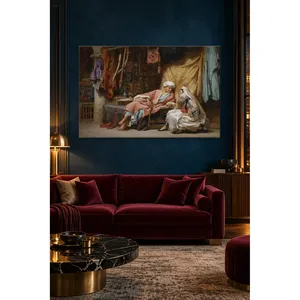 Fida Bridgman Conversation entre les tapis à Tunis Impression sur toile - Product Image 5
