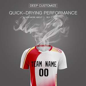 Camisetas de Fútbol Personalizadas, Servicio OEM, Conjuntos Sublimados, Nombre del Equipo, Logotipo, Número de Jugador Personalizables, Tela Transpirable de Secado Rápido - Product Image 4
