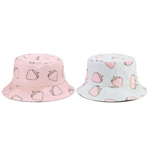 Chapeau seau à deux côtés un côté avec logo brodé sur le devant un côté avec logo imprimé partout chapeau seau réversible - Product Image 5