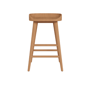 Taburete de Bar Moderno y Minimalista de Madera de Teca Sólida para Isla de Cocina, Bar en Casa, Hotel y Restaurante - Product Image 3