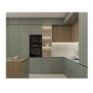 Gabinetes de Cocina de Madera MDF con Revestimiento Laminado SangVi, Buen Precio, Tamaño Personalizado, Muebles de Panel Modular Modernos, Fáciles de Limpiar - Product Image 4