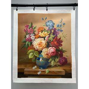 100% dipinto a mano 24 In× 20 in olio su tela arte campo classico - Product Image 6