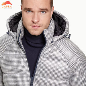 Chaqueta de Plumón Ecológica con Capucha para Hombre, Diseño Nuevo, Logotipo Personalizado, a Prueba de Viento, para Invierno, en Venta - Product Image 4