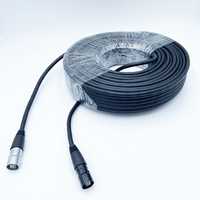 Câble Ethernet tressé en cuivre nu massif SFTP CAT 6 RJ45 23AWG avec connecteur plaqué or et gaine en PVC pour studio et scène