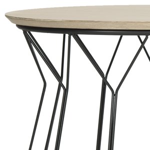 โต๊ะกาแฟโลหะทรงรีทำจากไม้คุณภาพสูงในร่มความสูงที่สมบูรณ์แบบสำหรับที่นั่งที่ผ่อนคลายเพิ่มความสดใหม่ให้กับทุกห้อง - Product Image 3