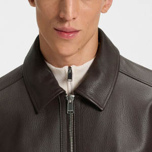 100% vestes en cuir véritable de haute qualité pour hommes/vestes en cuir pour hommes de marque privée personnalisées - Product Image 3