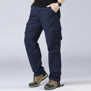 Pantalon Cargo pour hommes de haute qualité 100% coton Long pantalon à motif droit pour tactique en plein air tenue décontracté bas quantité minimale de commande toile tissu - Product Image 6