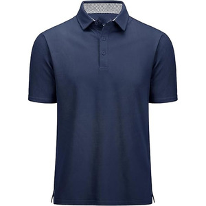 Polo de manga corta antiarrugas Jersey tela nueva ropa con forro de talla grande patrón de estampado sólido hecho por Dress Sports - Product Image 1