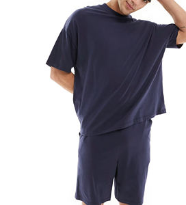 OEM/ODM 100% Ensembles de shorts Boxy en jersey de coton biologique pour hommes Ensemble jumeau Hip Hop léger avec logo imprimé DTG pour hommes - Product Image 2