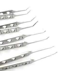 คีมไมโครส์คีมหนีบและแหนบสเตนเลสพื้นฐานของเครื่องมือผ่าตัดปลูกปลูกผมตา - Product Image 2