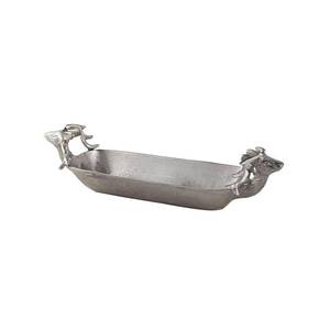 Bandeja de servicio de café de aluminio con clase de Venta caliente con precio de mango hecho a mano Mesa decorativa para bodas - Product Image 5