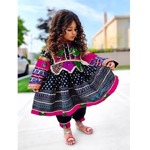 Nuevo diseño caliente afgano vintage kuchi pashtun tribal gitano vestido afgano Kuchi vestidos afgano traje de vestido largo W AFG.102 - Product Image 5