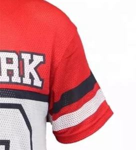 Por encargo de los hombres camisetas de fútbol al por mayor bordado de fútbol americano Jersey Spandex poliéster tela uniforme de fútbol - Product Image 4