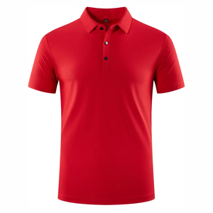 Polo de color sólido de alta calidad para hombre, camiseta con logotipo personalizado, camiseta de trabajo de manga corta en blanco, bordado personalizado - Product Image 4