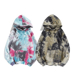 Sudadera con capucha de alta calidad para hombre, ropa de calle de felpa francesa lavada con ácido, teñido anudado personalizado, 100% de algodón para invierno - Product Image 1