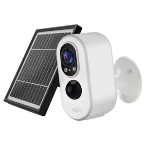 Wifi ngoài trời an ninh năng lượng mặt trời Máy ảnh 3MP Full HD IP pin không dây hoạt động PIR chuyển động tuya ứng dụng