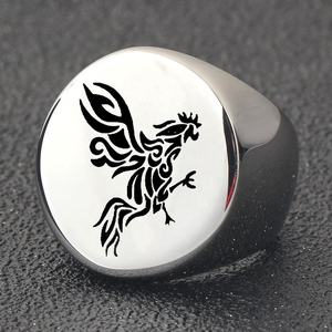 Anillo de Campeonato Chihang, Elegante, Chapado en Oro de 14K, Plata de Ley, Diseño Geométrico, Círculo Ancho, Estilo Hip Hop, con Moissanita - Product Image 2