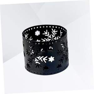 Porte-bougie en métal découpé, comprend une bougie chauffe-plat sans flamme, personnalisation du motif disponible, lampe d'ambiance portable - Product Image 4