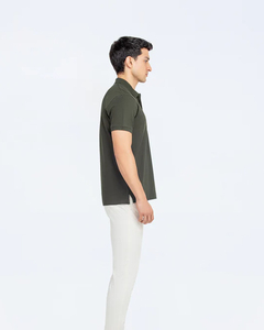 Polo à manches courtes en coton 100% pour homme, vêtements de golf uniformes, t-shirts personnalisés pour hommes, polo de golf imprimé avec logo personnalisé - Product Image 4