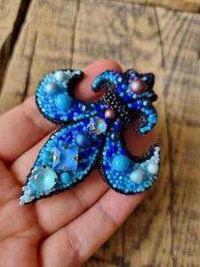 Stylish Seed Beaded Embroidered Alloy Keychains Women Fashionable Wine <b>Glass</b> Charm Bag Woven Technique Idea Style Durable - Product Image 5