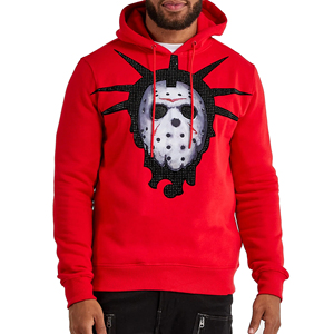 Offre Spéciale nouveauté strass sweats à capuche pour hommes Style Unique respirant coton mélangé léger hommes strass sweats à capuche - Product Image 2