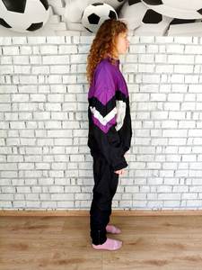 ชุดติดตามกีฬาลำลองสีดำสำหรับทุกเพศเสื้อกันลมผ้าฝ้าย100% ระบายอากาศเป็นมิตรกับสิ่งแวดล้อม - Product Image 3