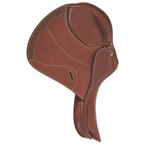 Selle de cheval de style Cowboy en cuir solide Sangles réglables Corne de siège arrière profond Ranch durable Équitation en montagne Grands animaux - Product Image 4