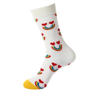 Chaussettes avec logo imprimé personnalisé de haute qualité pour hommes 100% coton respirant doux et chaud à la mode extensible mi-long hommes chaussettes - Product Image 6