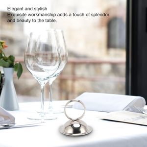 Support de Carte de Place en Acier Inoxydable Élégant – Porte-Numéro de Table et Porte-Photo pour Mariages et Fêtes - Product Image 4