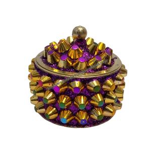 Attractive and Elegant Sindoor/Vermillion <b>Box</b> With Lid for Home , Temple and <b>Wedding</b> <b>Favor</b> - Product Image 1