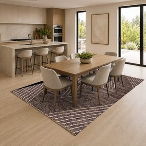 RUGS DEPOT LXDP-0966 Wholesale Terracotta Gold Modern Vintage Digital Printed Machine Washable Chenille Area Rug Non <b>Slip</b> - Product Image 4