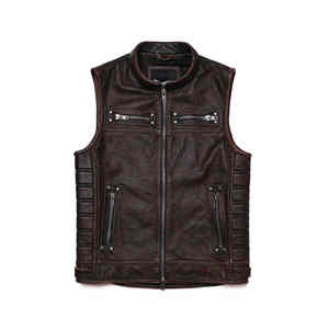 Gilet en cuir pour moto 2026 Design, hommes, toutes tailles, couleurs disponibles, cuir véritable professionnel pour motocycliste, respirant pour l'hiver - Product Image 1