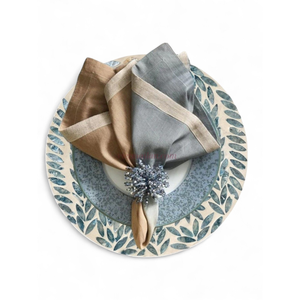 แผ่นรองจานมุกธรรมชาติสำหรับการรับประทานอาหารที่บ้านและจัดวางบนโต๊ะอาหารจากเวียดนาม - Product Image 2