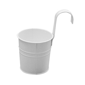 Maceta de Metal minimalista con mango de hierro portátil con uso de Color naranja para decoración de jardín interior y exterior al por mayor a granel - Product Image 5