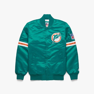 แจ็คเก็ตซาตินสไตล์สตาร์ทเตอร์ ดอลฟินส์ สำหรับคนรุ่นใหม่ แจ็คเก็ตซาติน ดอลฟินส์ แบรนด์สตาร์ทเตอร์ เสื้อคลุม - Product Image 1