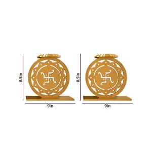 Juego de 2 de diseño de hoja redonda decorativa redonda de boda de la mejor calidad - Product Image 6