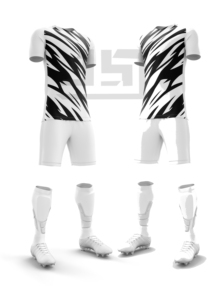 Conjunto de Camiseta y Pantalones Cortos Personalizados para Partidos de Fútbol, Premium, 100% Poliéster, Impresión por Transferencia de Calor, Tejido Transpirable Unisex para Deportes de Equipo - Product Image 2