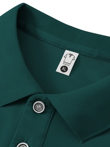 เสื้อยืดผู้ชายแขนสั้นธุรกิจลำลองปักลายปกสีทึบพิมพ์ลายสำหรับฤดูร้อน - Product Image 4