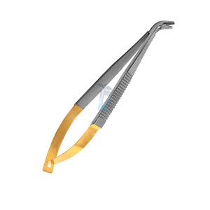 Instrumento quirúrgico oftálmico de alta calidad, soporte de aguja de 90 grados con puntas TC de 5mm, pinzas de Herramienta de sujeción de acero inoxidable - Product Image 2