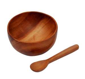 Ensemble de 6 et 2 cuillères à soupe en bois d'acacia Ustensiles de cuisine de luxe faits à la main écologiques pour la cuisine domestique - Product Image 4
