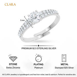 Anillos de Plata de Ley 925 de Primera Calidad para Mujer, Chapados en Rodio con Diamantes o Circonitas, Diseño Numérico, Joyería para Hombre - Product Image 5