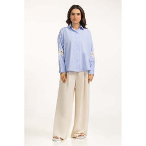 เสื้อเชิ้ตลำลองผ้าป๊อปลินเรียบง่าย รุ่น WM-CS-WS25-007 ทรงปกติ - Product Image 6