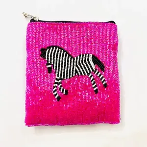 Bolsa de monedas con cuentas hecha a mano, anillo desmontable, bolso de mano de moda para mujer, Popular, Vintage, almacenamiento de dinero para tarjetas, juegos, día - Product Image 6