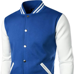 Veste universitaire streetwear personnalisée en gros, mélange de laine, coupe-vent, respirante, hiver, fermeture à boutons en corne - Product Image 1