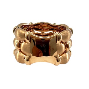 Bague unisexe tendance en or rose massif 18 carats avec diamant naturel rond et pavé massif, idéale pour mariage, anniversaire et fête, cadeau - Product Image 3