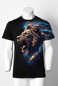 เสื้อยืดพิมพ์ลายเอกลักษณ์สไตล์อินเทรนด์ใส่สบายแนวลำลองผ้าฝ้ายนุ่มแฟชั่นประจำวัน - Product Image 5