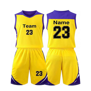 ชุดเครื่องแบบบาสเก็ตบอลสำหรับผู้ชายชุดกีฬาเสื้อกีฬากางเกงขาสั้นระบายอากาศและพิมพ์ลาย - Product Image 1