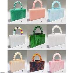 Bolso de Mano de Resina Blanco de Lujo, Moderno, con Forma Personalizada, Adornado con Pedrería, Estilo Pequeño, Mini Bolso para Banquetes, Cenas y Fiestas - Product Image 3